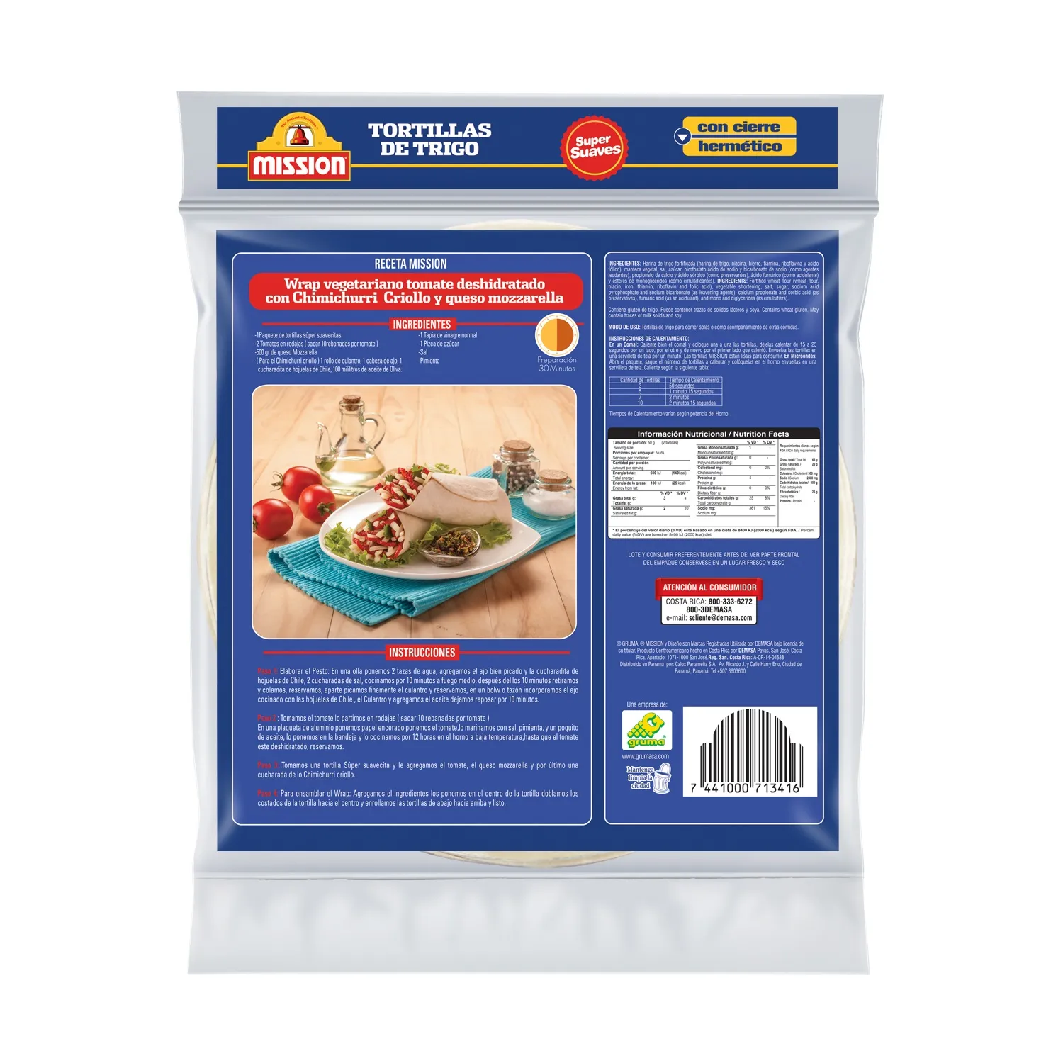 Tortillas Trigo Super Suaves Mision Paquete 300 G