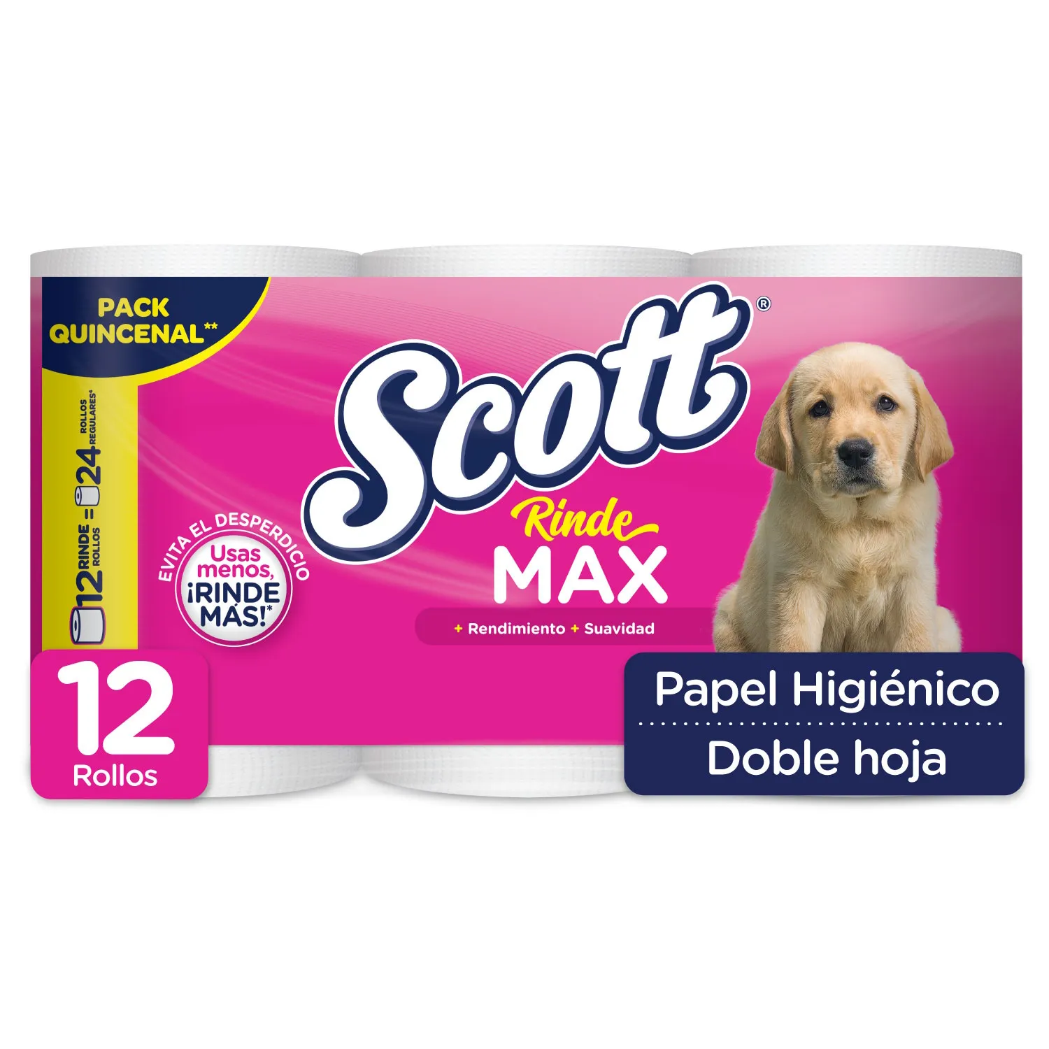 Papel Higienico Doble Hoja Rindemax 12u Scott