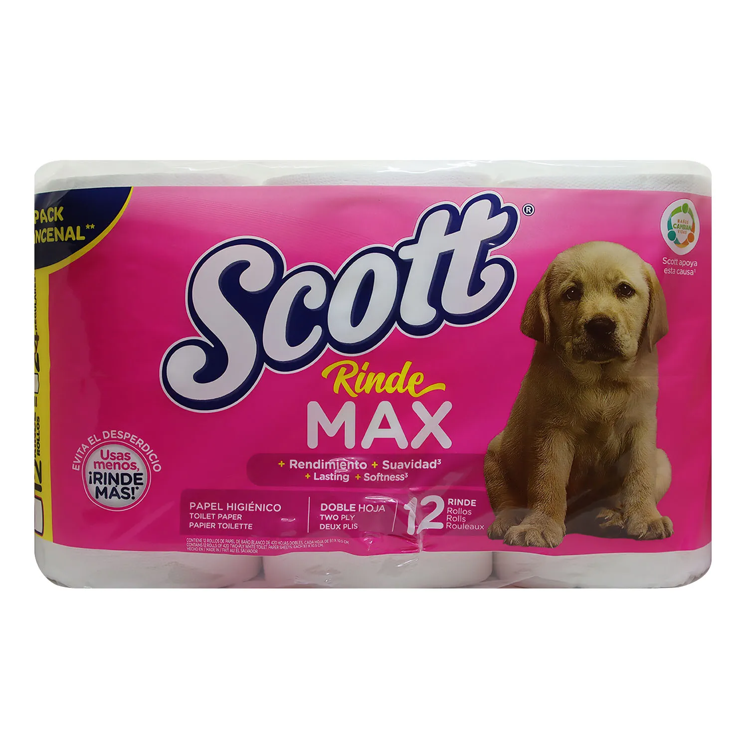 Papel Higienico Doble Hoja Rindemax 12u Scott