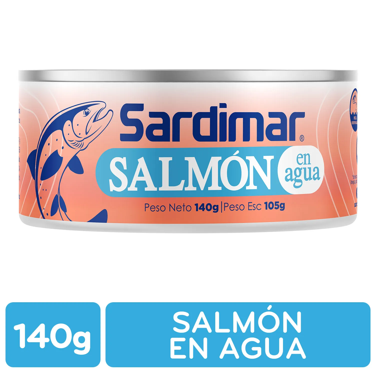 Salmon Agua Sardimar Lata 140 G