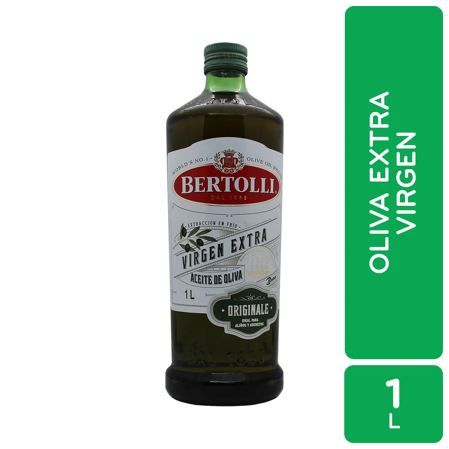 Aceite Oliva Extra Virgen Bertolli Botella 1000 Ml