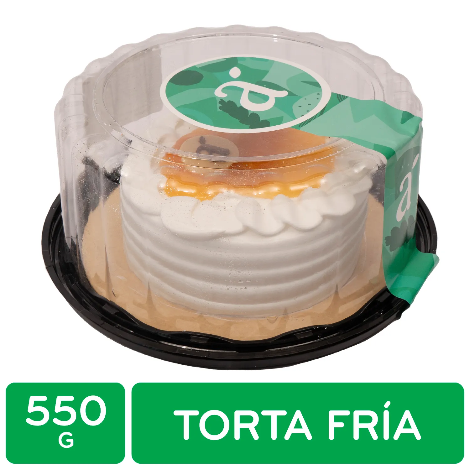 Torta Melocotón Pequeña Auto Mercado Envase 550 G