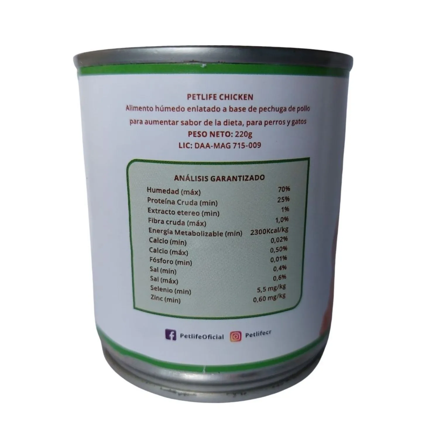 Alimento Perro Adulto Humedo Verduras Petlife