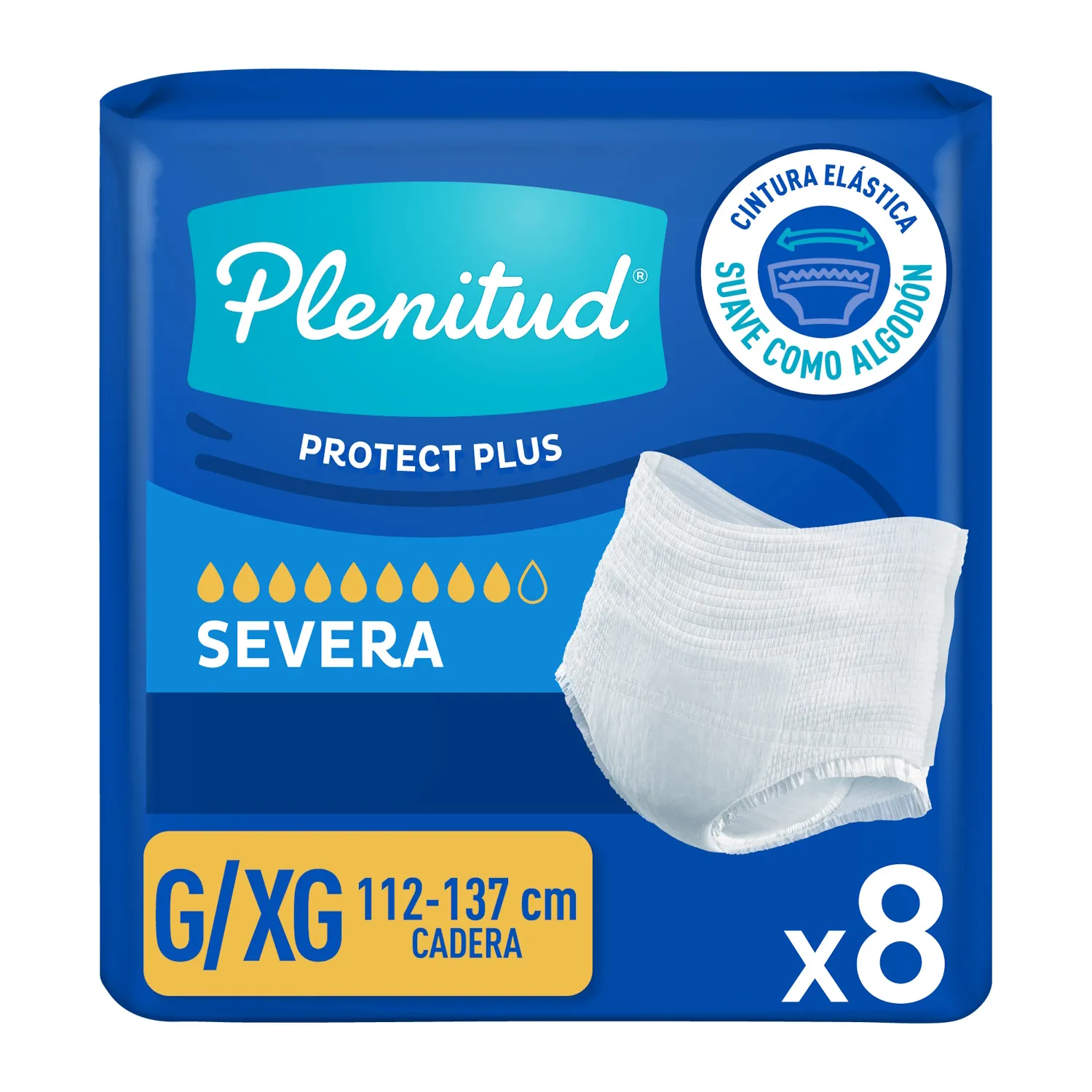 Pants Desechables Adulto Plenitud Protect Plus G/xg 8u