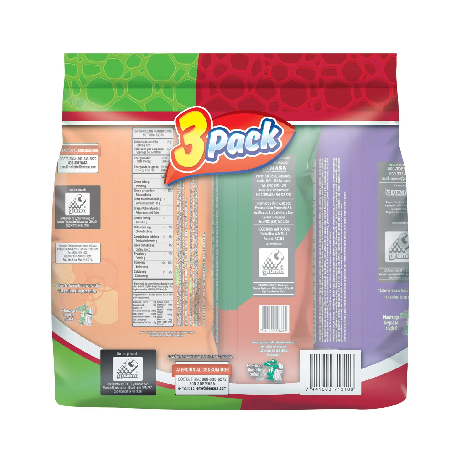 Bocadillo Mix Pack Tosty Paquete 485 G