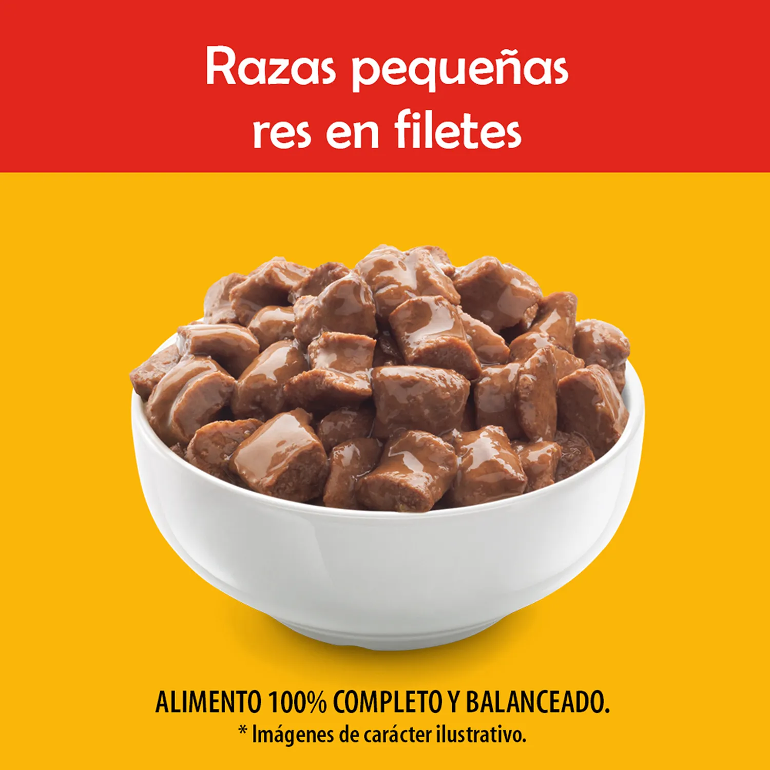 Alimento Perro Humedo Adulto Res Raza Pequeña Pedigree Bolsa 100 G