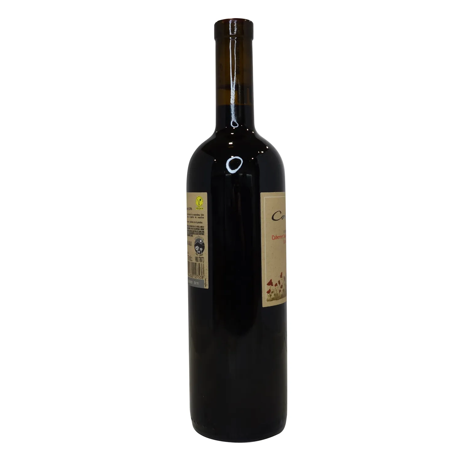 Vino Tinto Chile Cabernet Sauvignon Organico Organico Botella 750 Ml