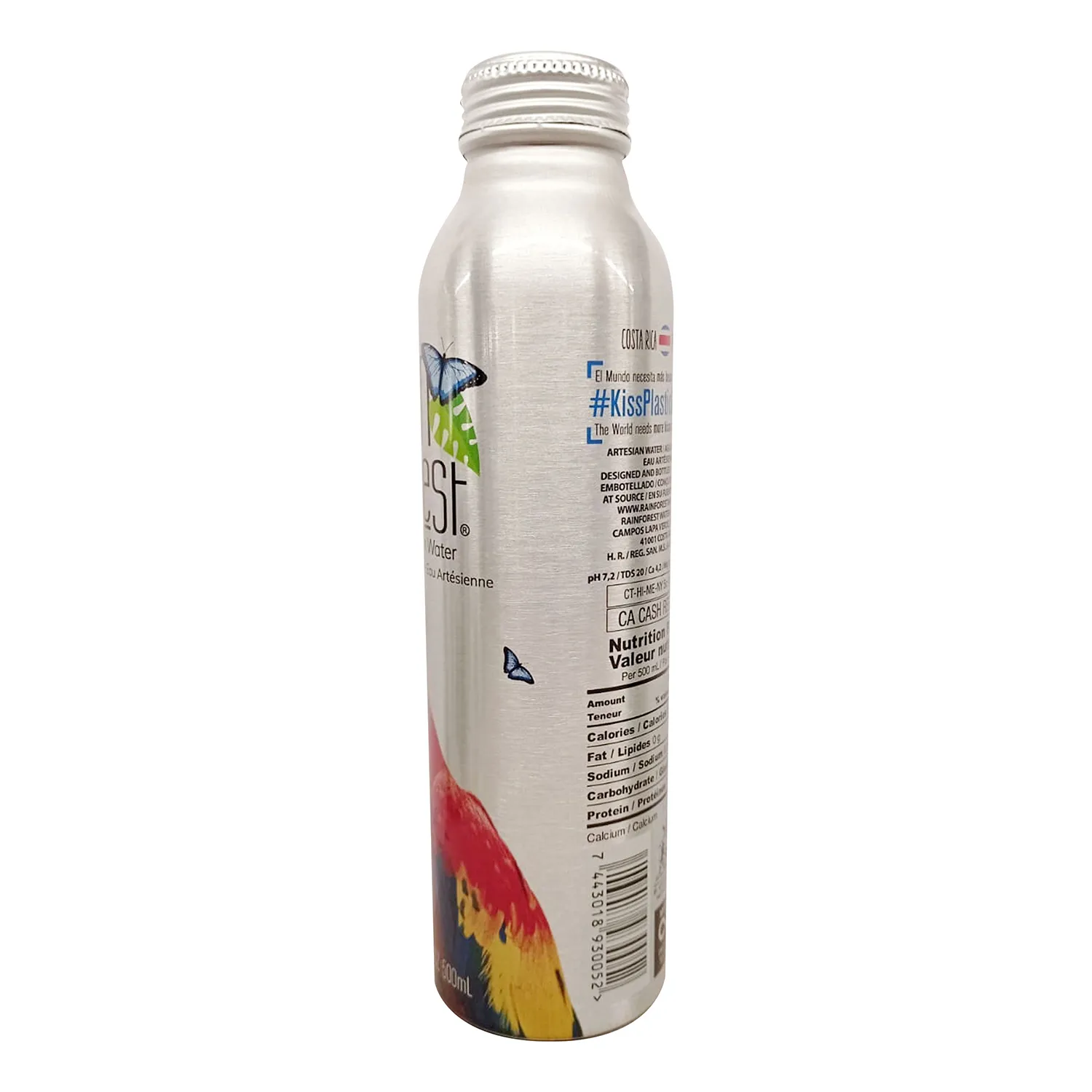 Agua Natural Artesania Aluminio Rain Forest Botella 500 Ml