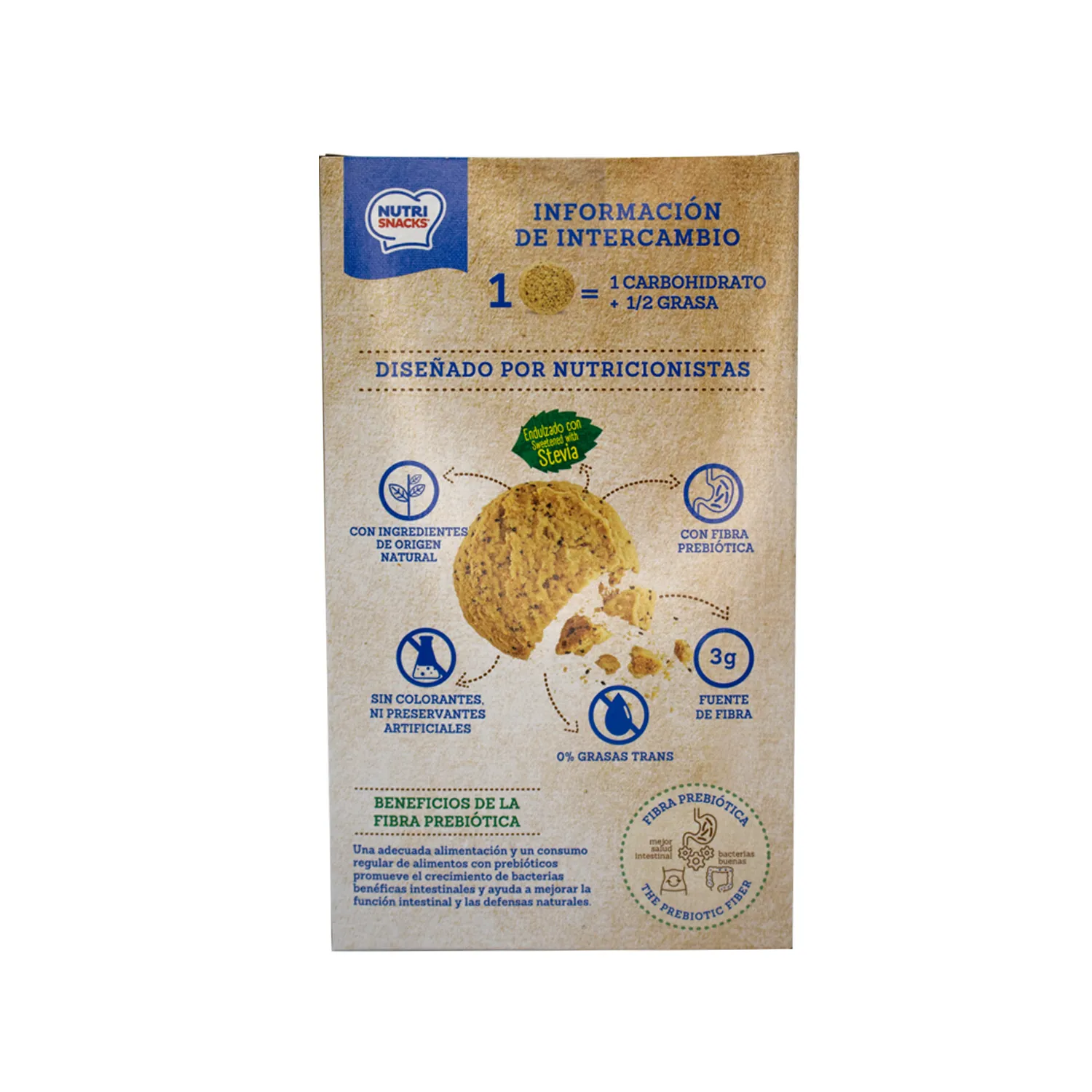 Galleta Dulce Maracuya Nutrisnacks Caja 144 G