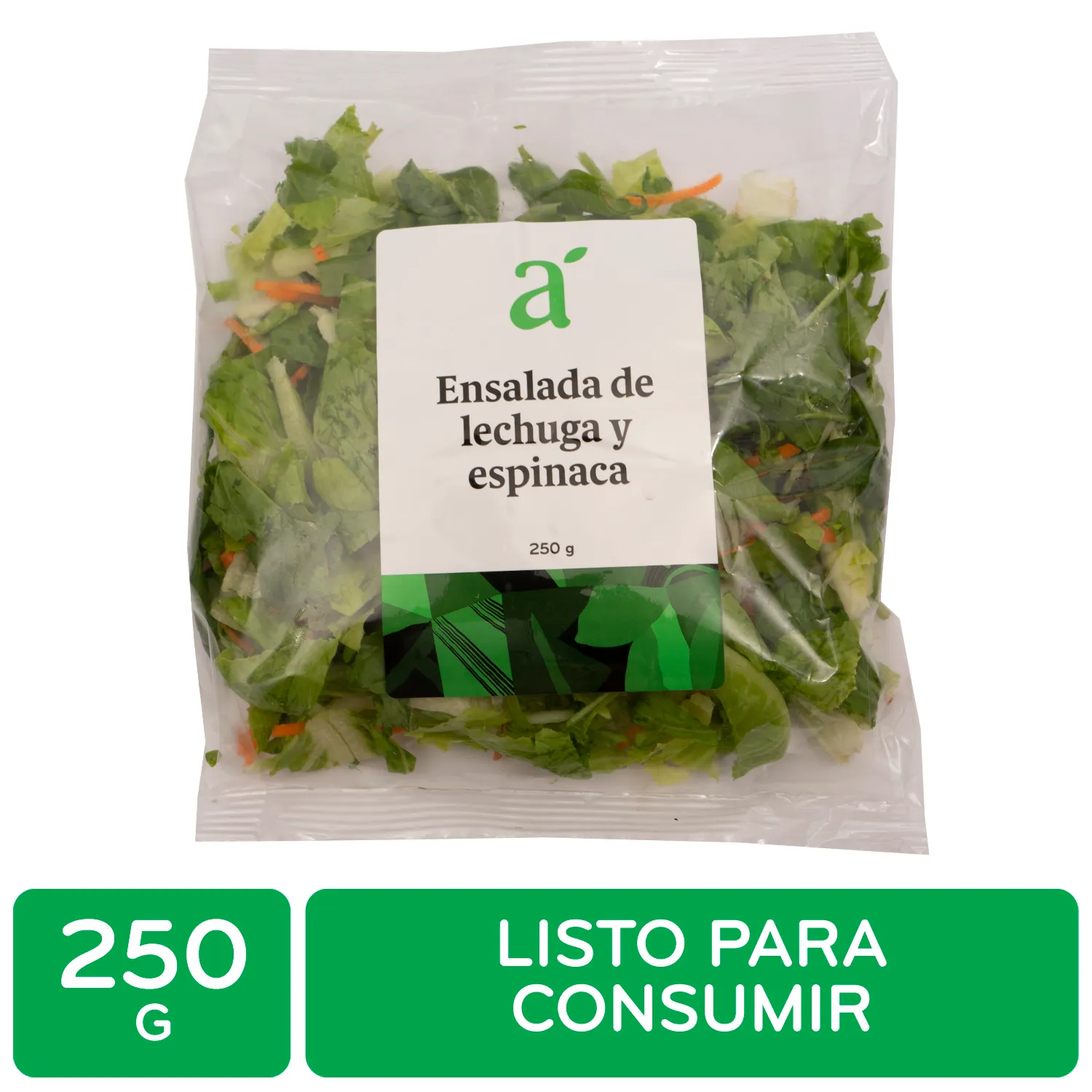 Ensalada Lechuga Espinaca Auto Mercado Paquete 250 G