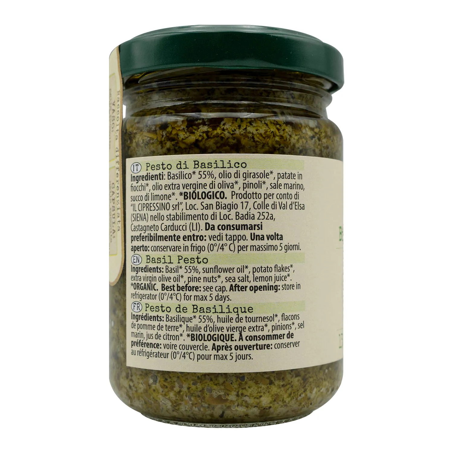 Pesto Albahaca Il Cipressino