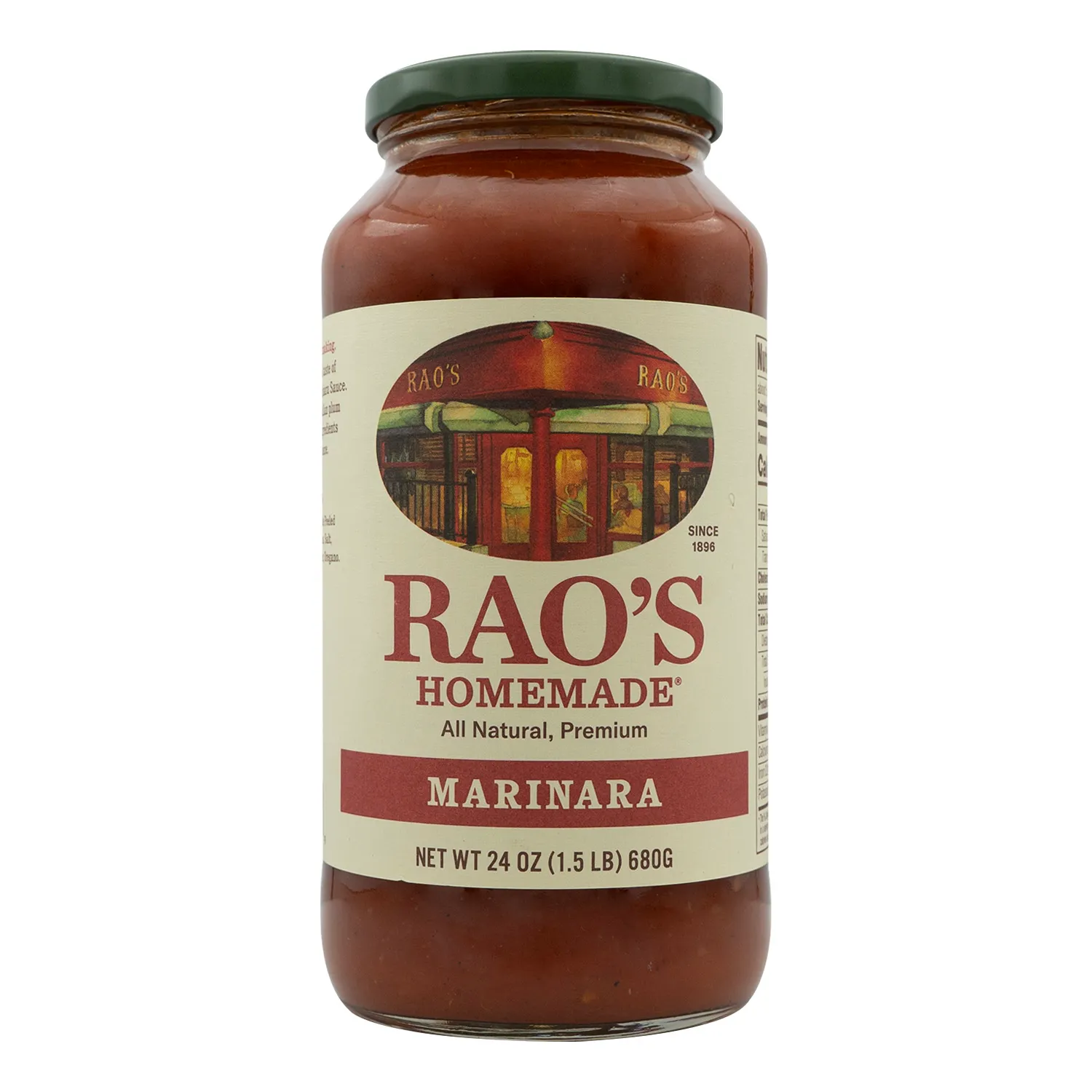 Salsa Tomate Preparada Marinara Rao's Frasco 680 G