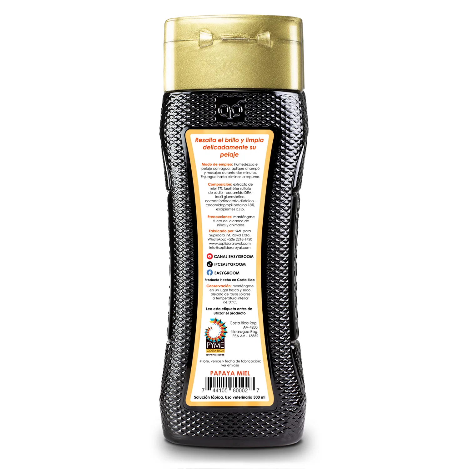 Shampoo Gato Papaya Y Miel Easygroom