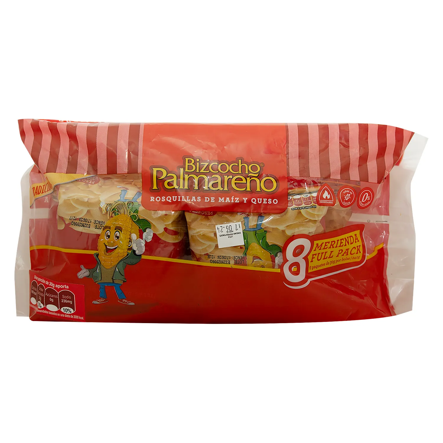 Bizcochos Maiz Queso Palmareño Paquete 208 G