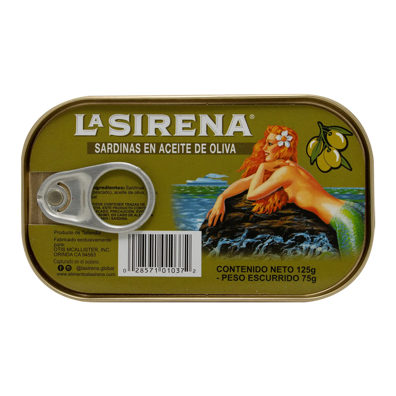 Sardina Aceite De Oliva La Sirena Lata 125 G