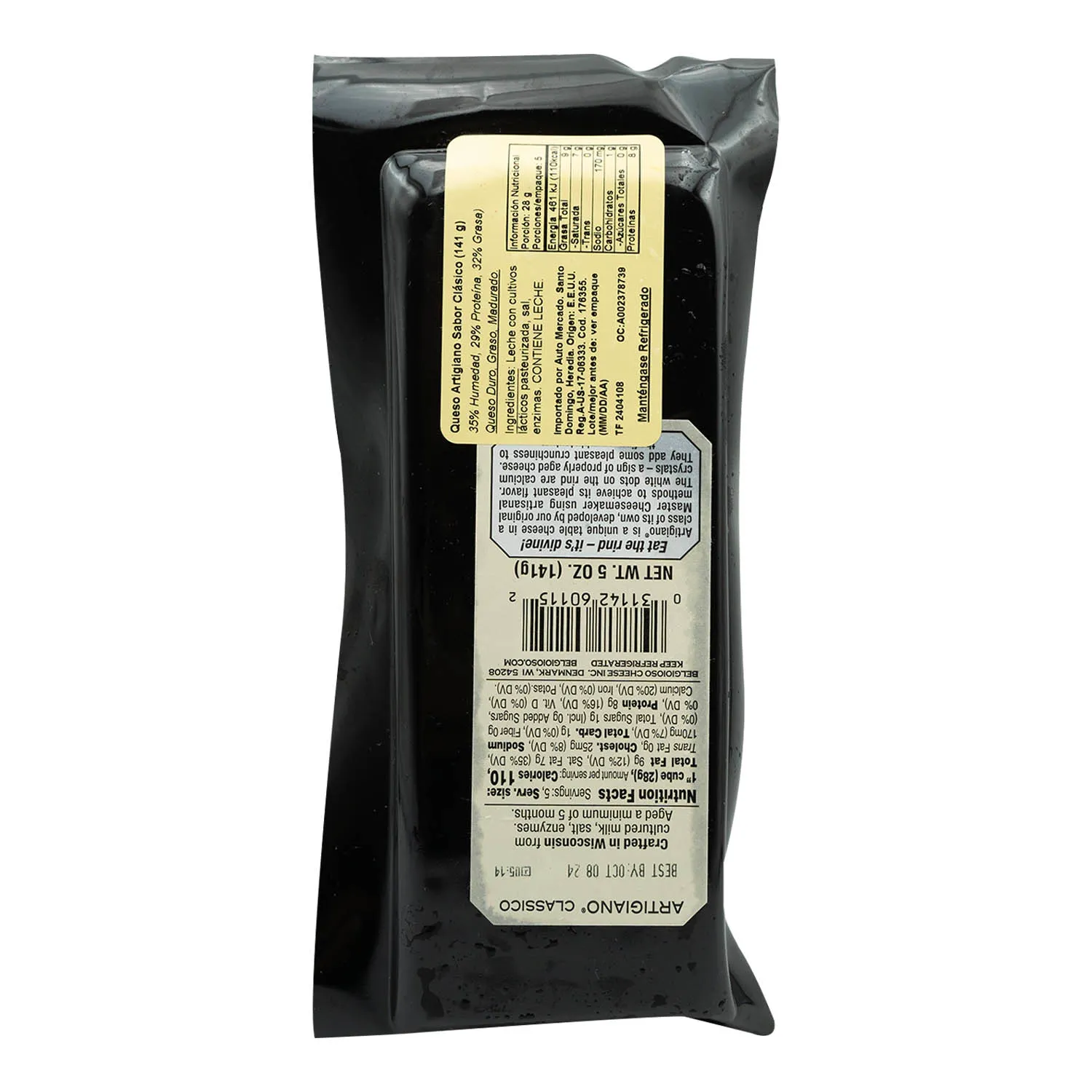 Queso Especial Clasico La Bottega Paquete 141 G