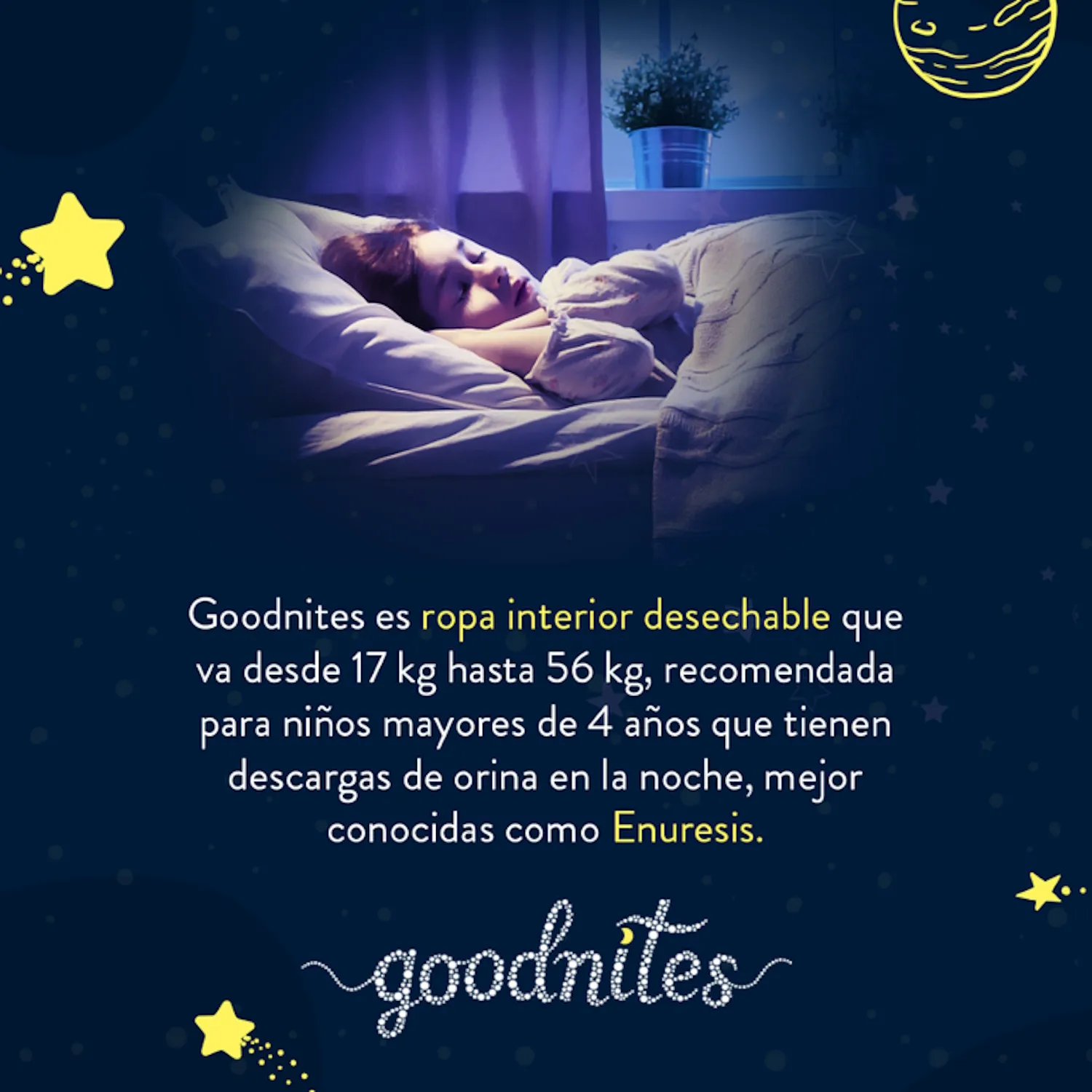Ropa Interior Desechable Goodnites Unisex Talla M 14u