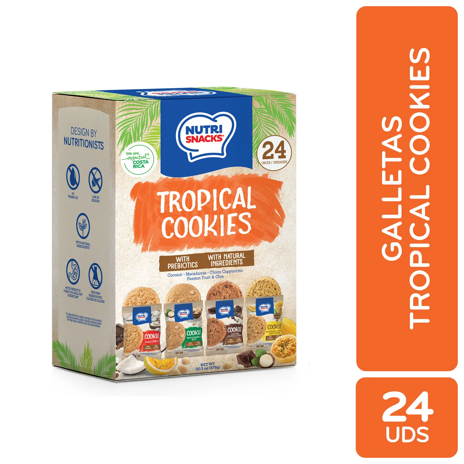 Galleta Dulce Frutas Pack Nutrisnacks Caja 576 G