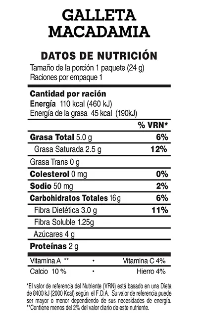 Galleta Dulce Frutas Pack Nutrisnacks Caja 576 G