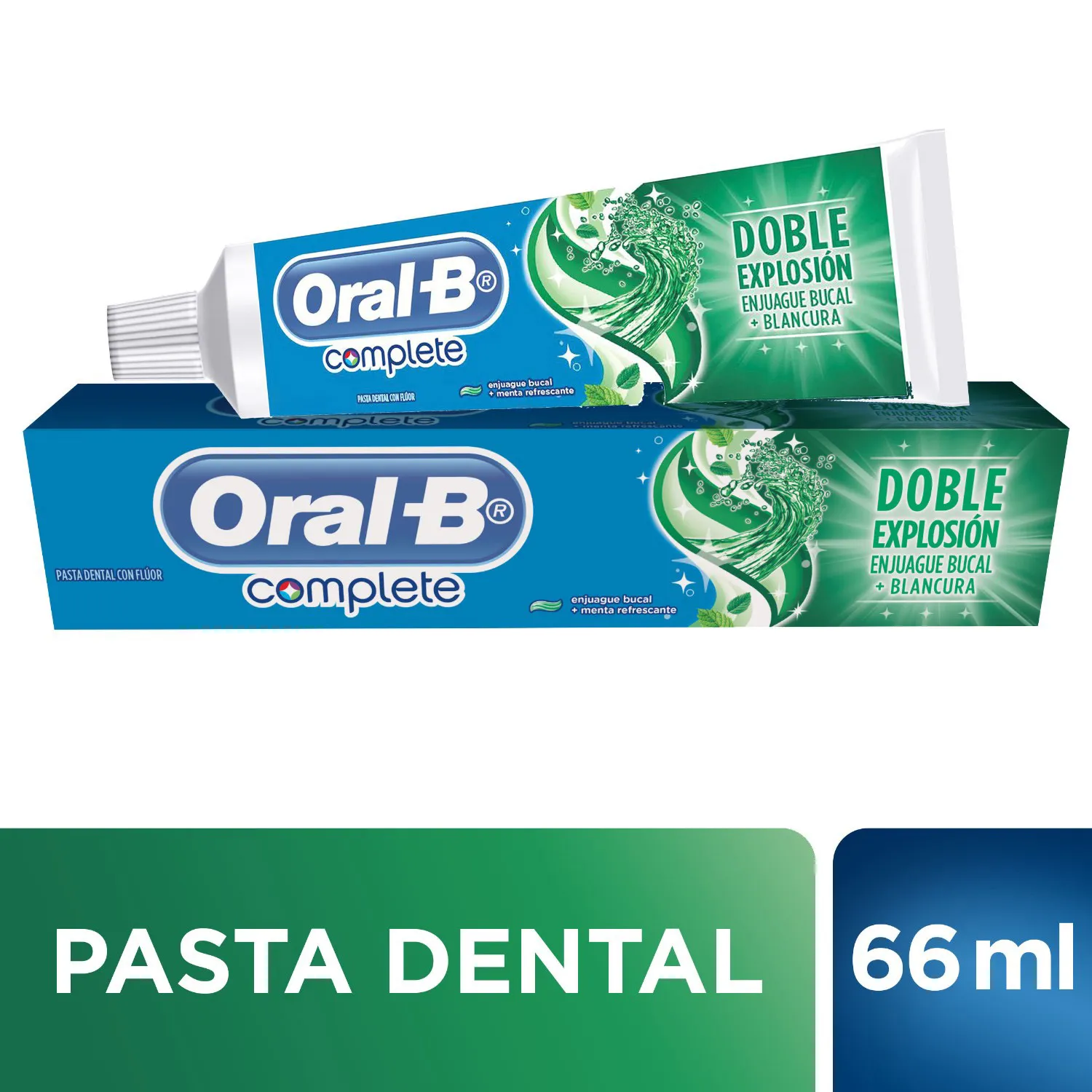 Crema Dental Cuidado Basico Complete Oral B Caja 90 Ml