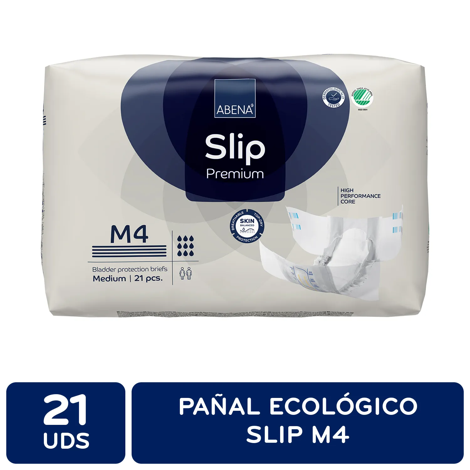 Pañal Mediano Slip M4 Abena Paquete 21 Unid