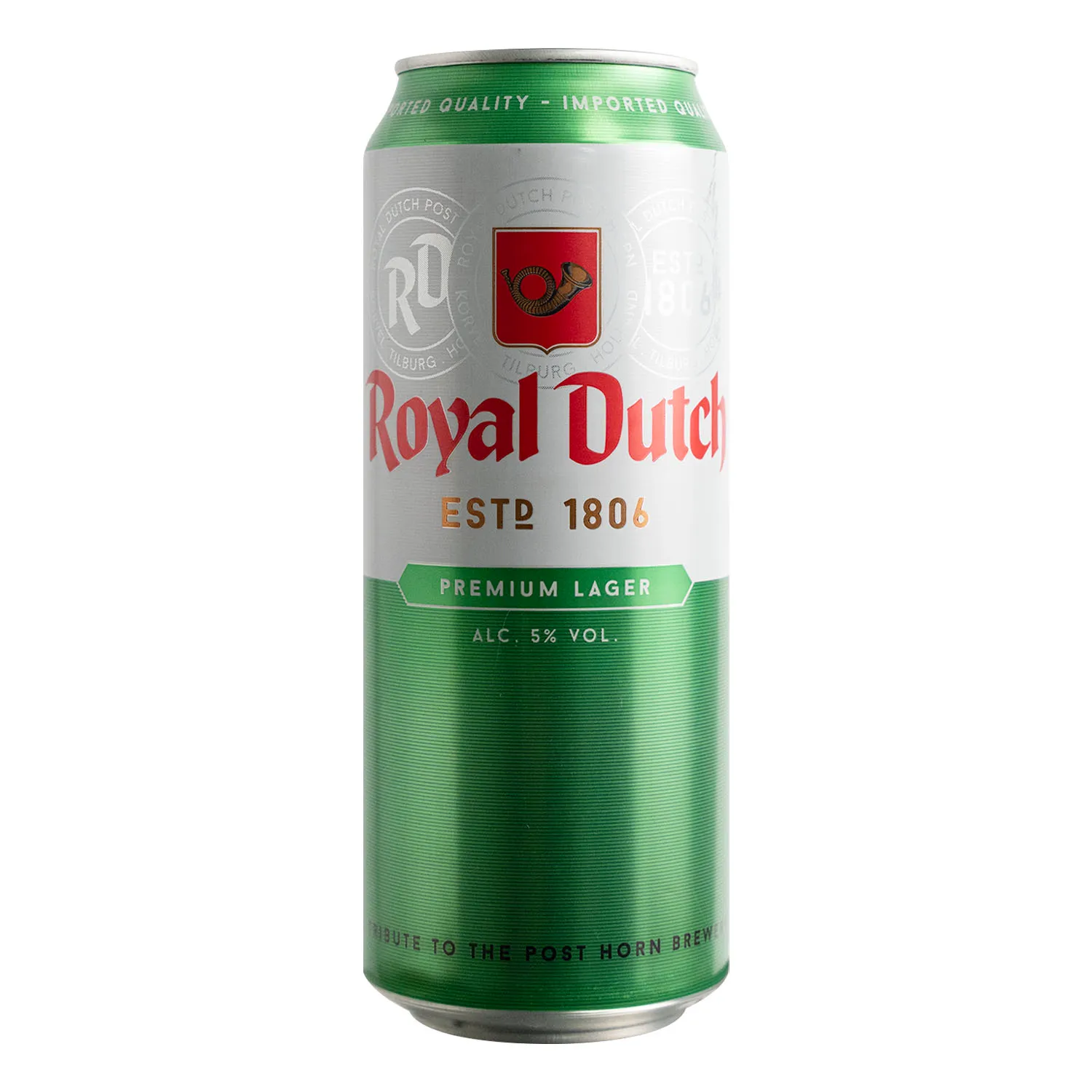 Cerveza Importada Lager 5% Alc. Holanda Royal Dutch Lata 500 Ml