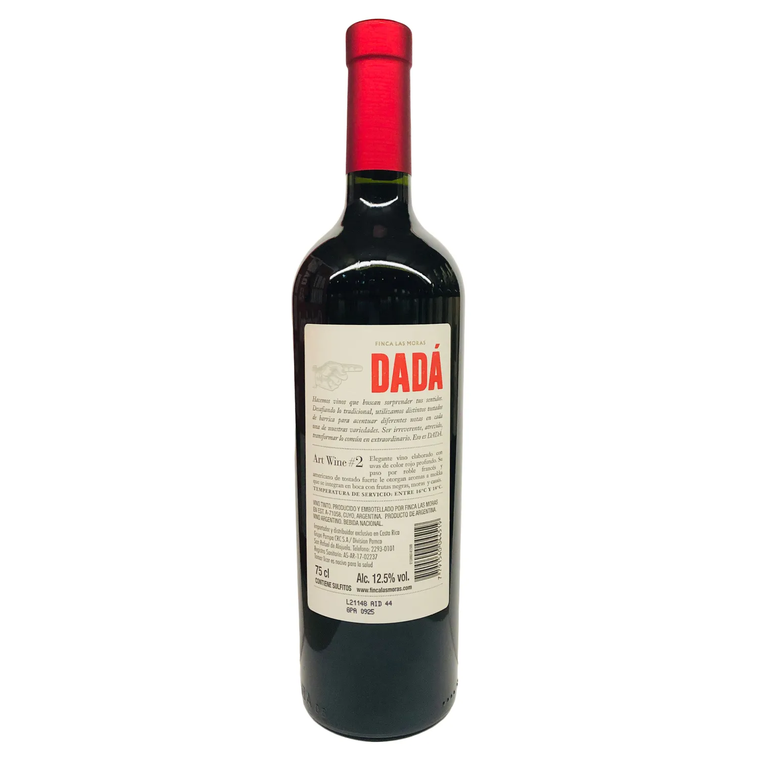 Vino Tinto Argentina Merlot Dada Botella 750 Ml