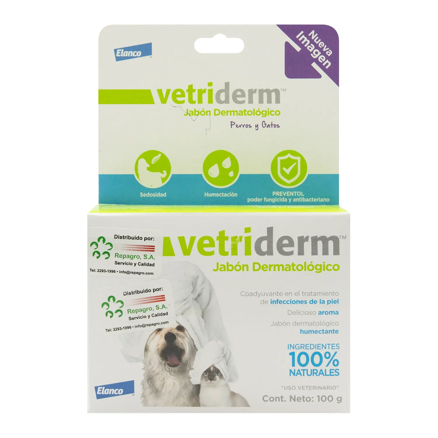 Jabón Dermatológico Avena Y Manzanilla Mascota Vetriderm