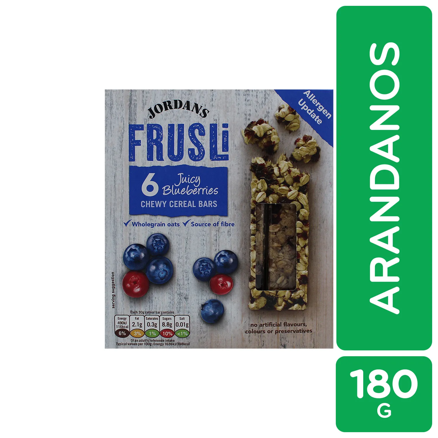 Barra Cereal Arandanos Jordans Caja 180 G