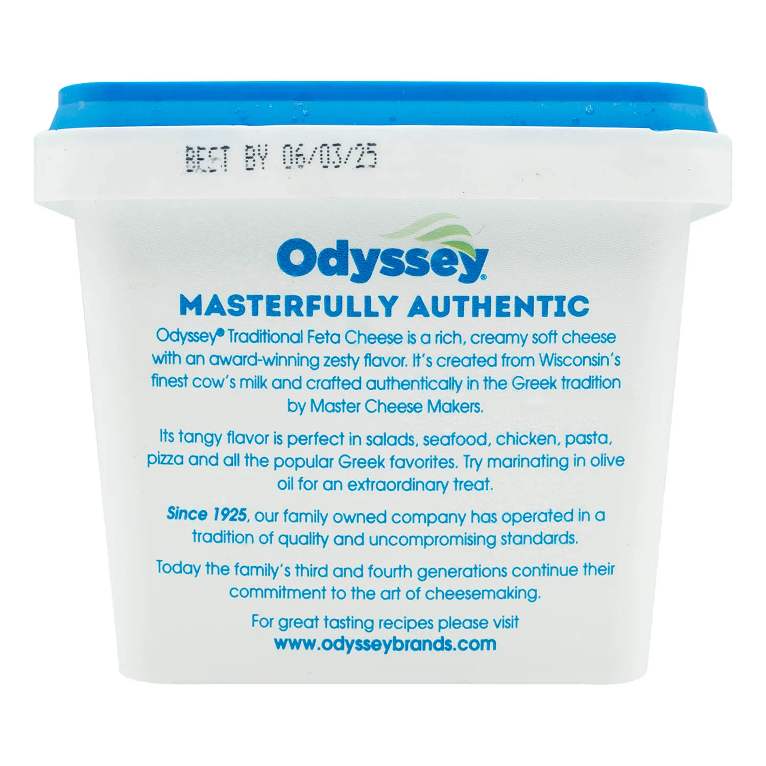 Queso Feta Block Salmuera Odyssey Envase 226 G