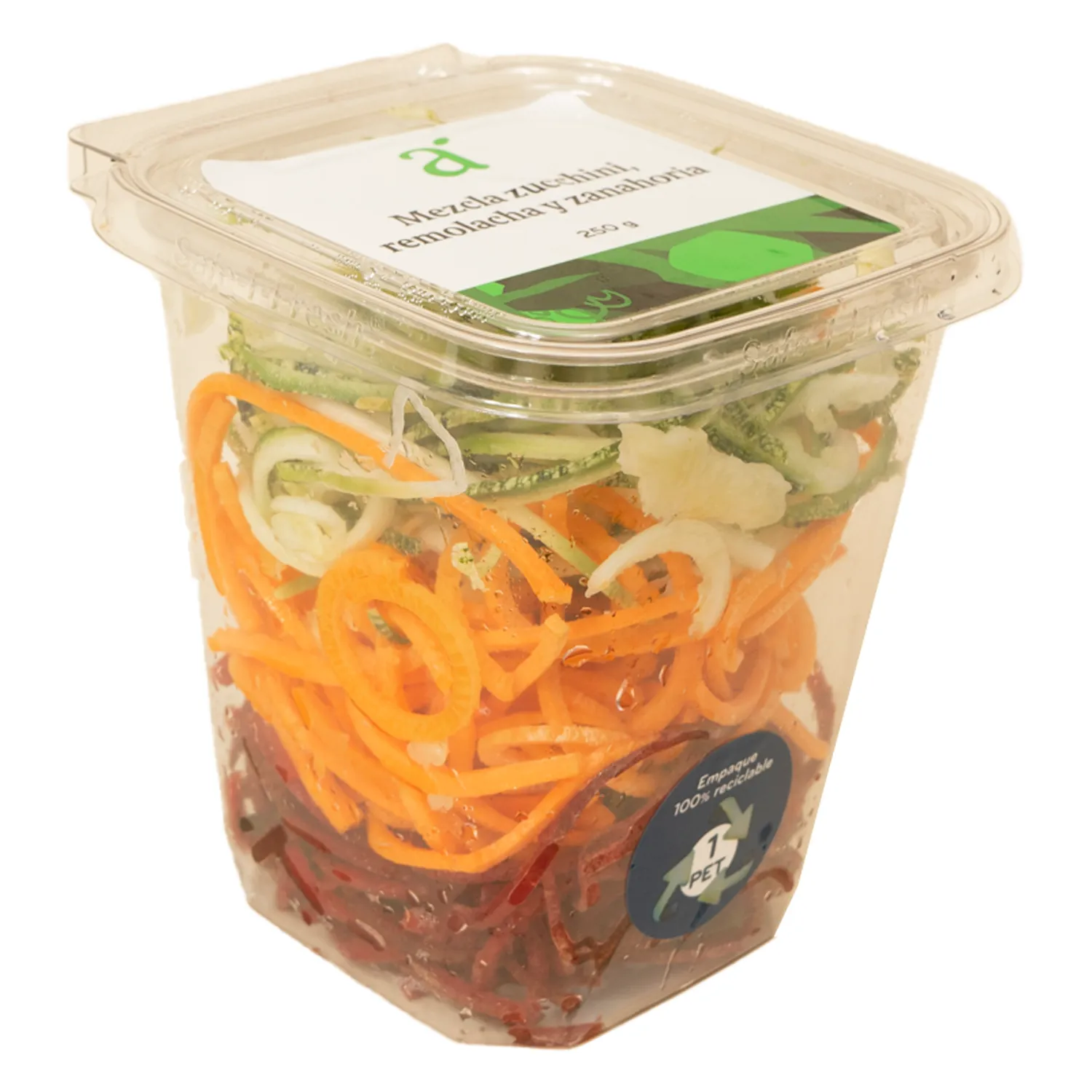 Mix Zuchini Remolacha Zanahoria Auto Mercado Bandeja 250 G