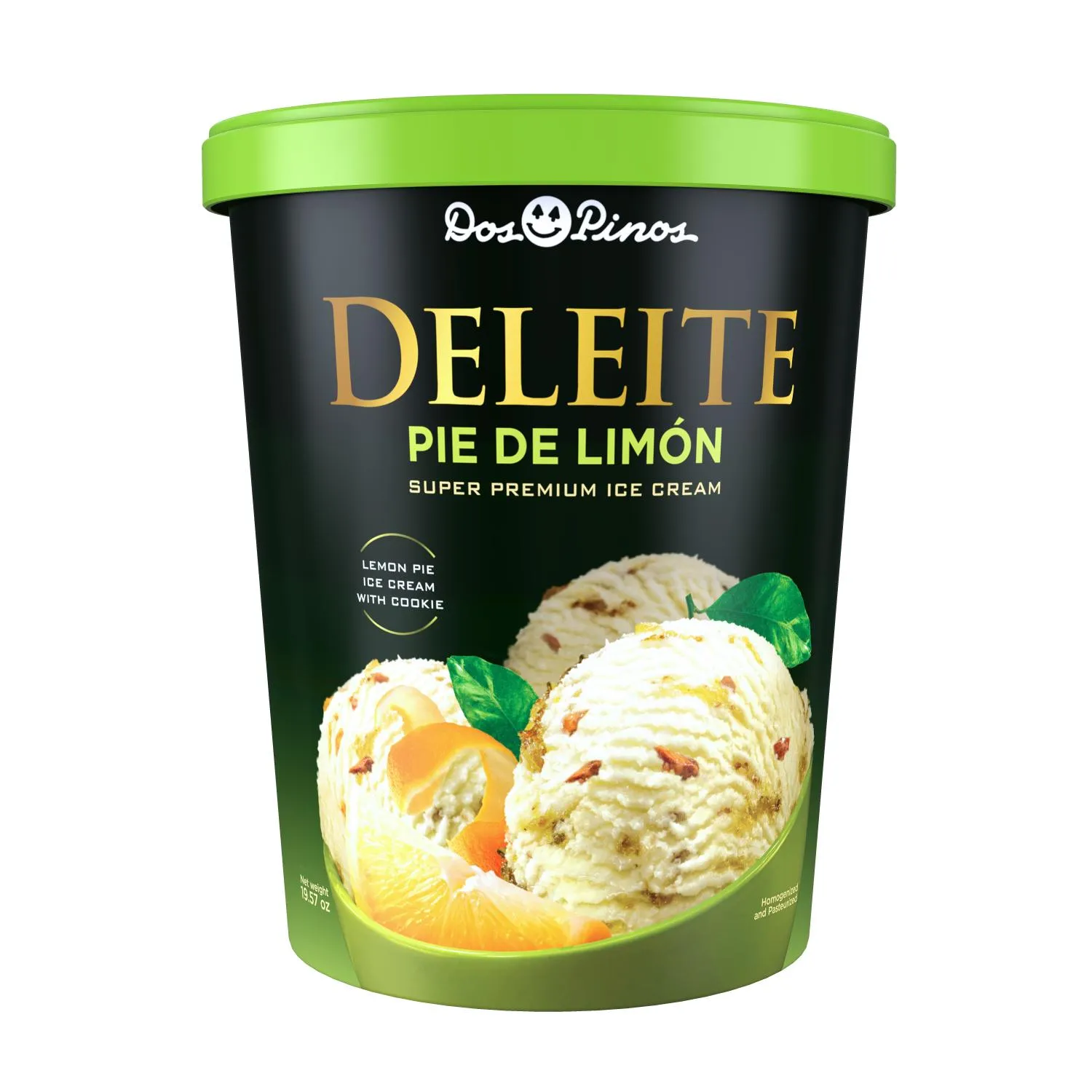 Helado Deleite Pie De Limon Dos Pinos Envase 567 G