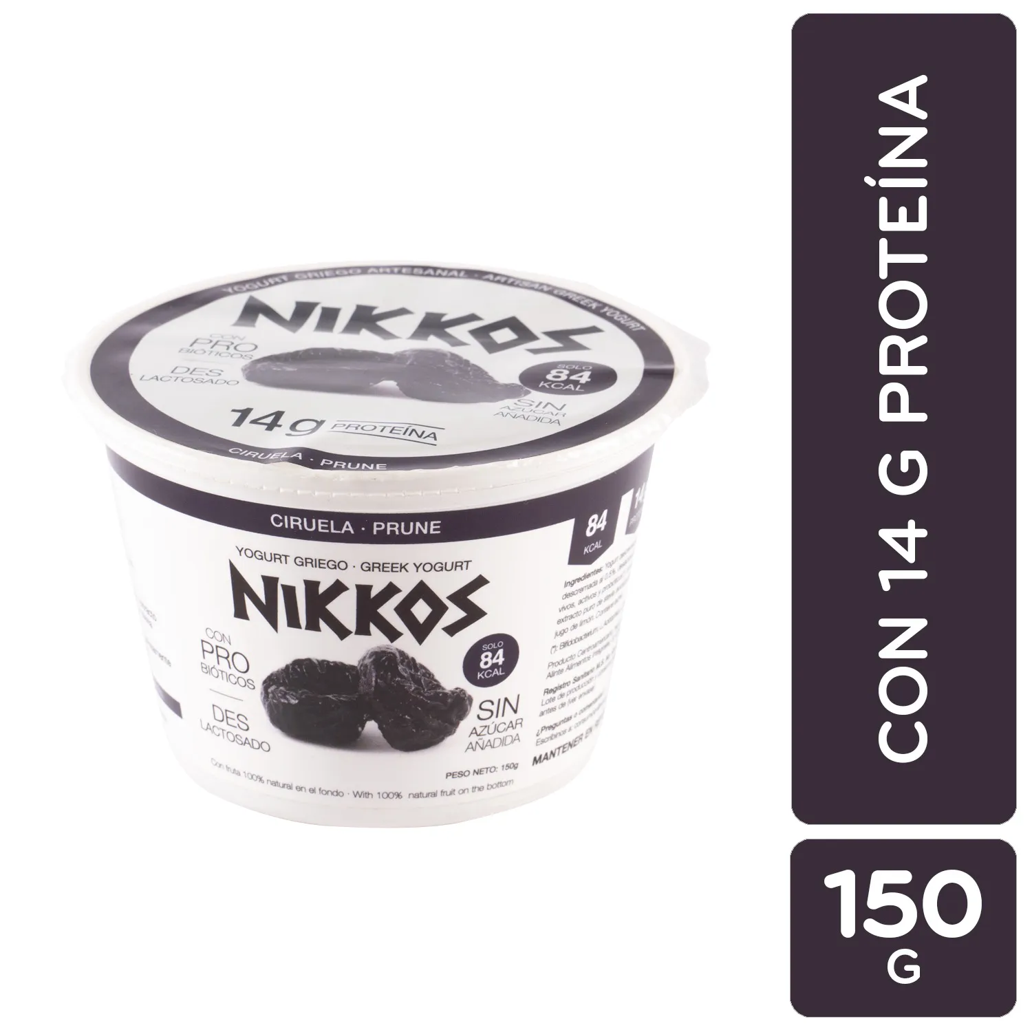 Yogurt Griego Ciruela Nikkos Envase 150 G