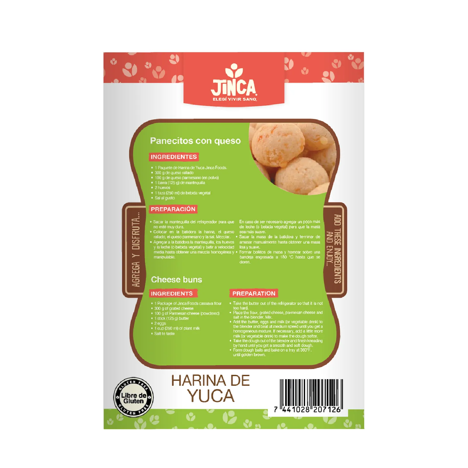 Harina Sin Gluten Yuca Jinca Foods Caja 454 G