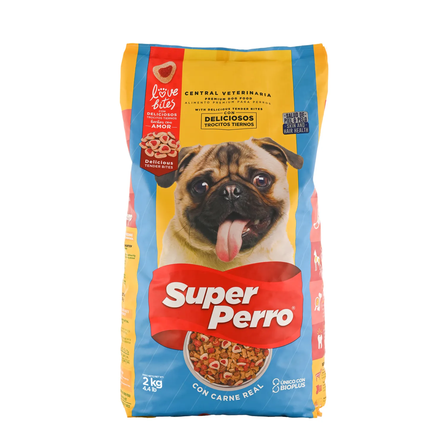 Alimento Perro Seco Adulto Trozos Super Perro Bolsa 2 Kg