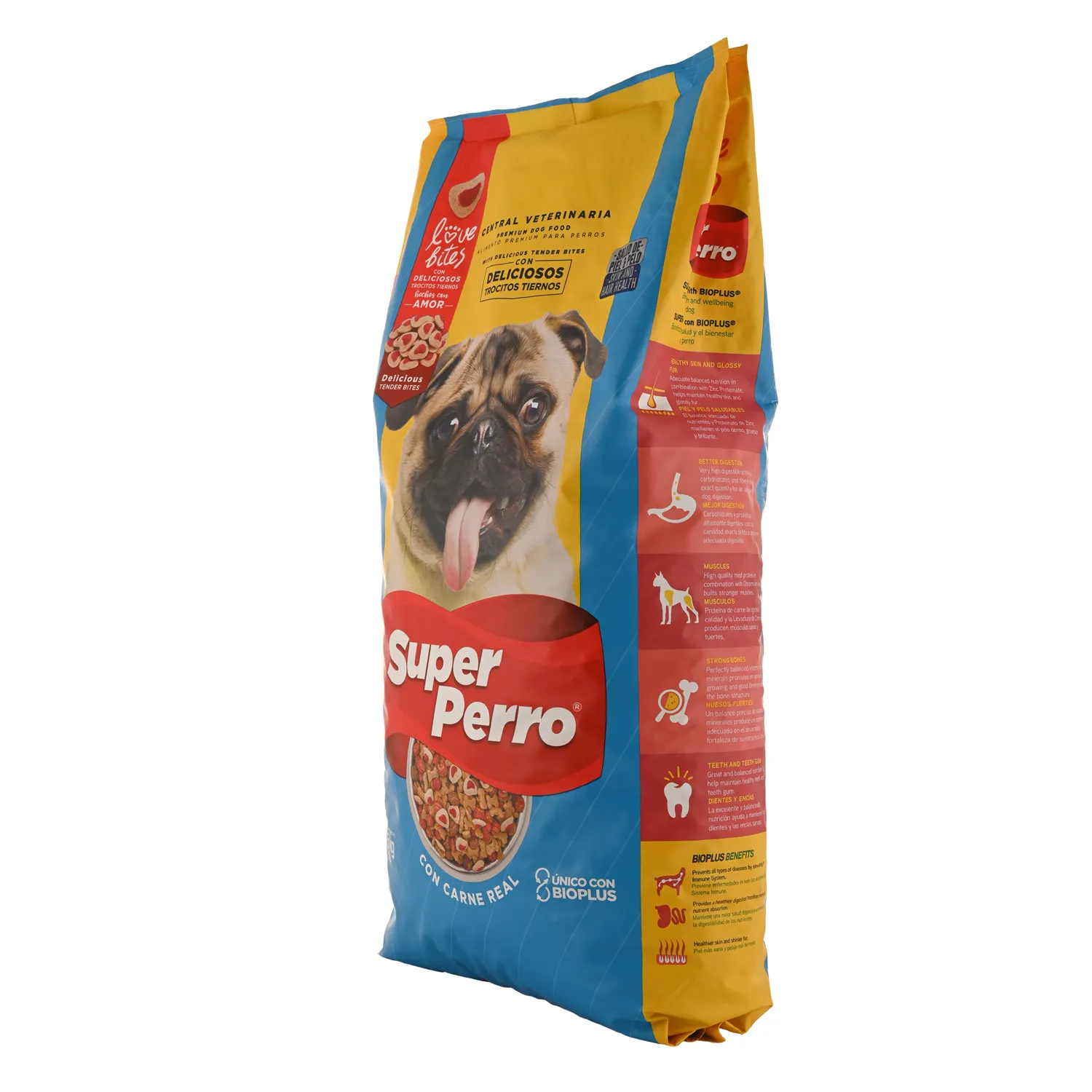 Alimento Perro Seco Adulto Trozos Super Perro Bolsa 2 Kg