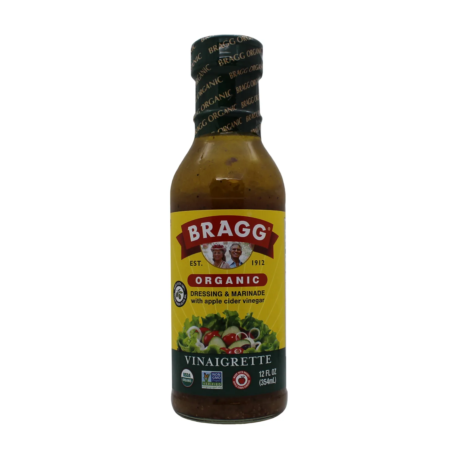 Aderezo Vinagreta Aceite Oliva Bragg Botella 354 Ml