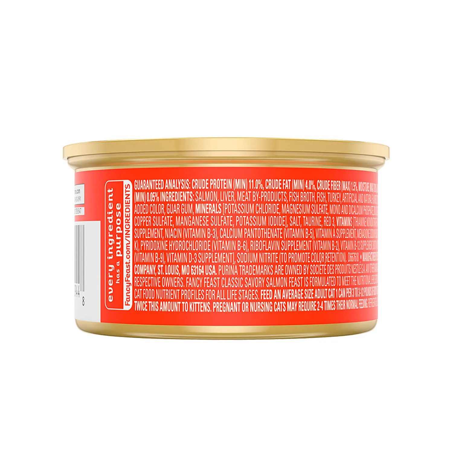 Alimento Húmedo Gato Salmón Fancy Feast Lata 85 G