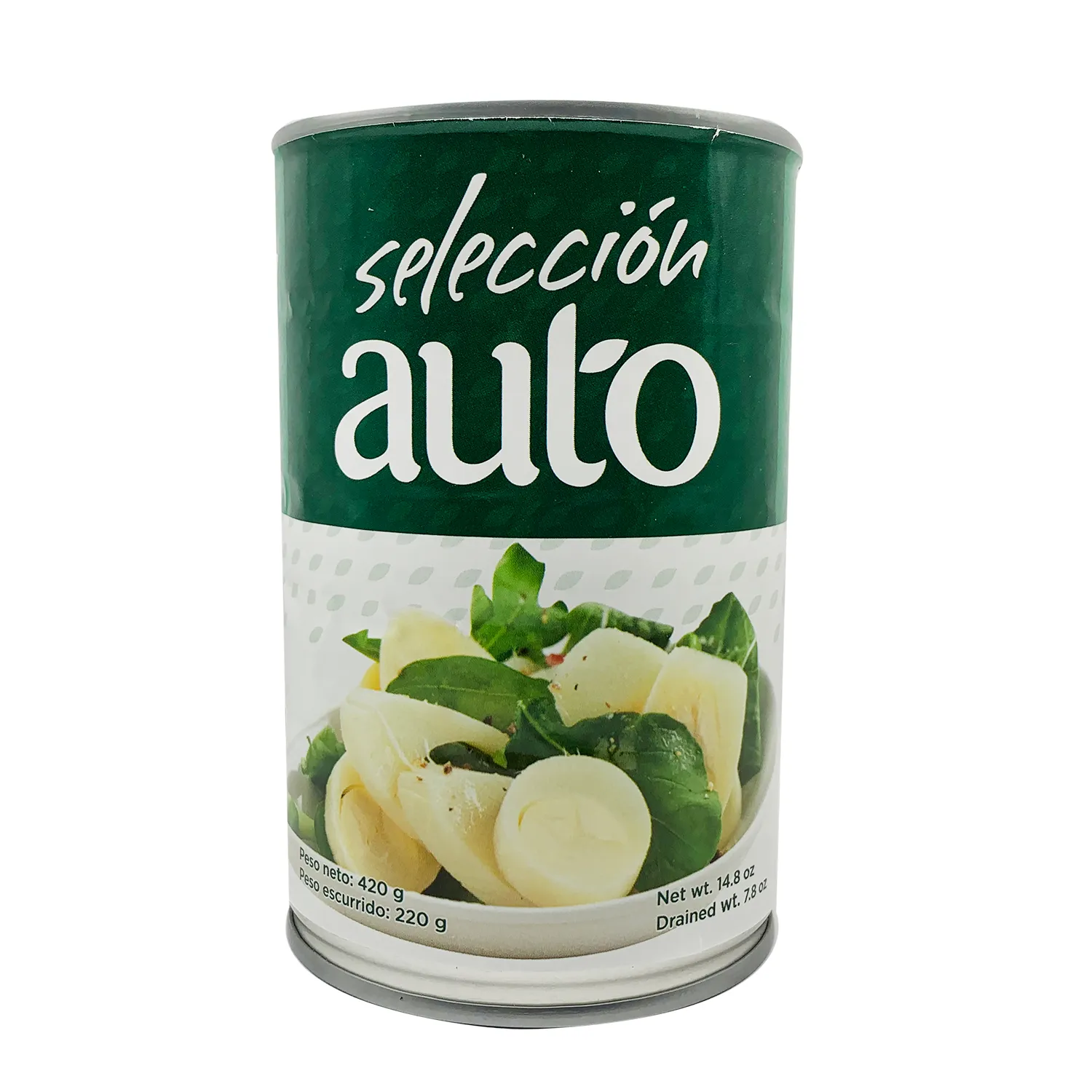 Palmito Trozos Seleccion Auto Lata 420 G