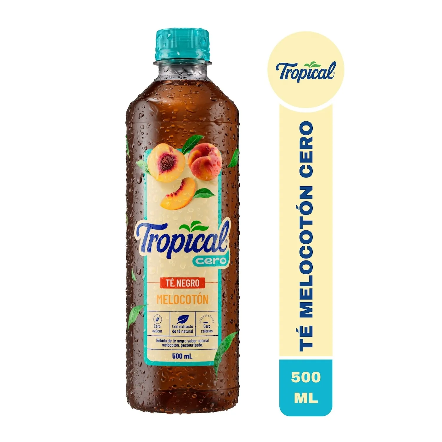 Bebida Te Líquido Melocoton Cero Tropical Botella 500 Ml