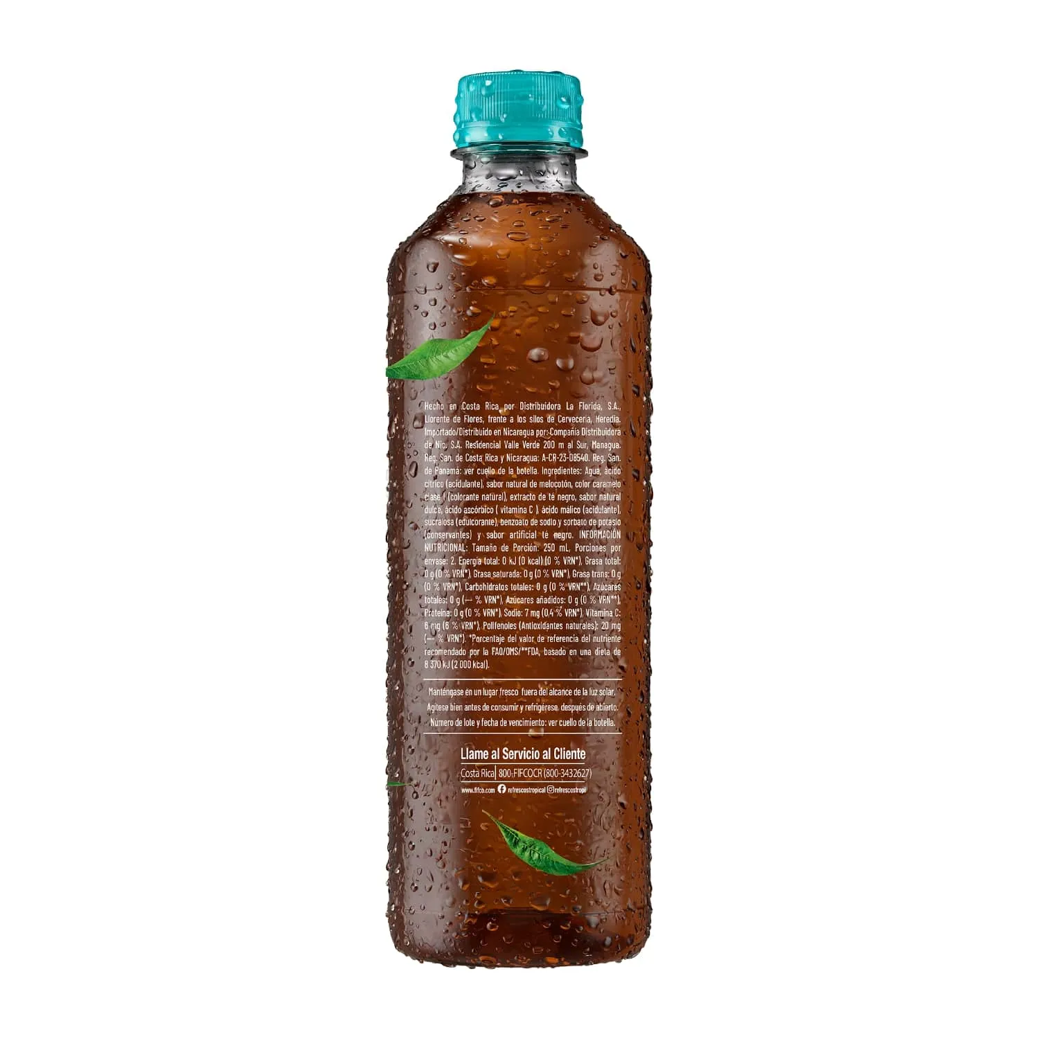 Bebida Te Líquido Melocoton Cero Tropical Botella 500 Ml