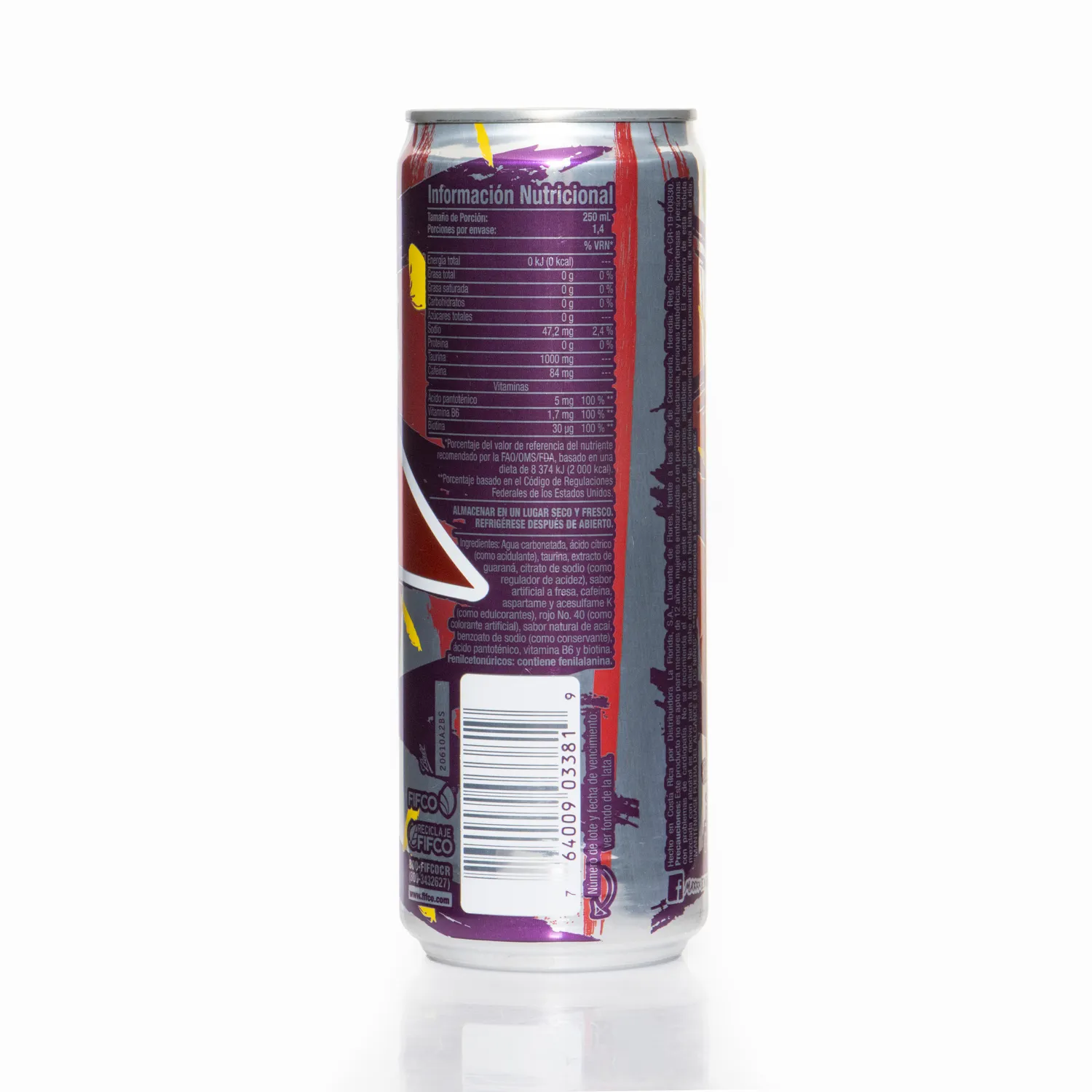 Bebida Energizante Cero Fresa Maxxx Energy Lata 350 Ml