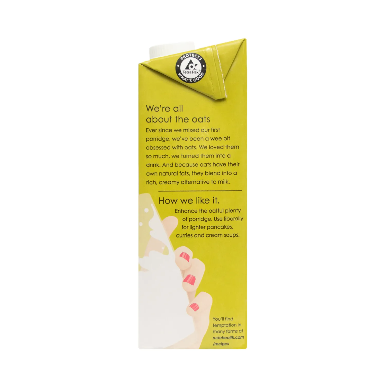Bebida Semilla Avena Liquido Organico Rude Health Tetra Brick 1000 Ml