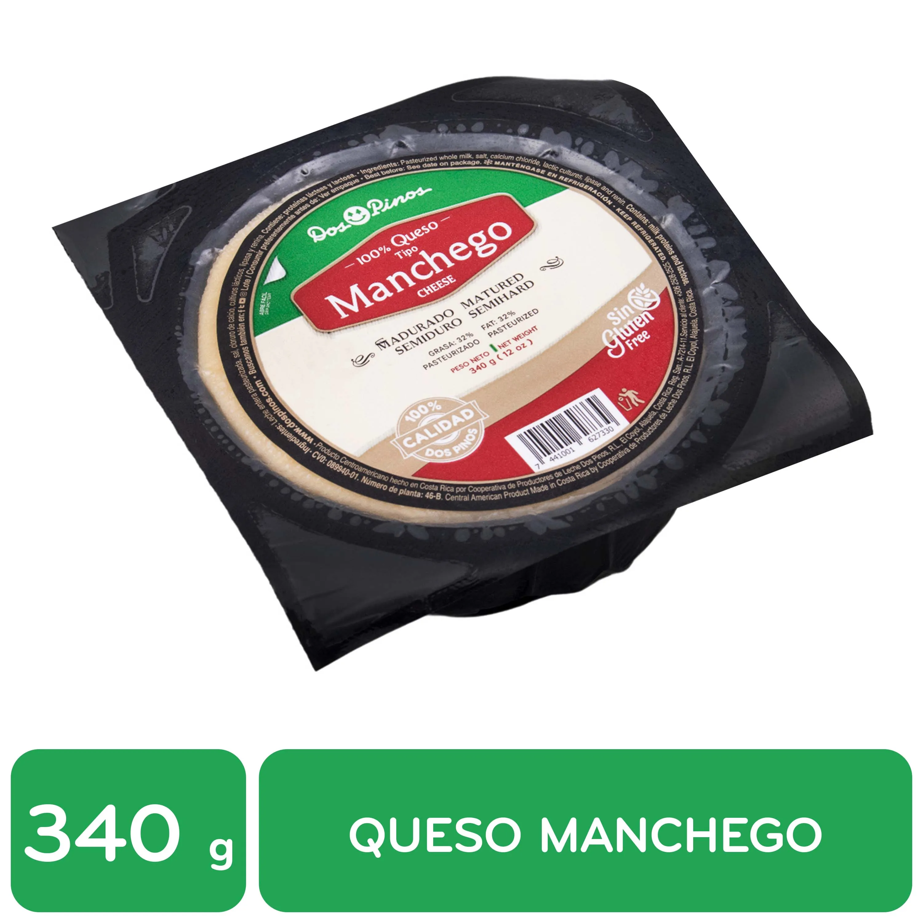 Queso Manchego Dos Pinos Paquete 340 G