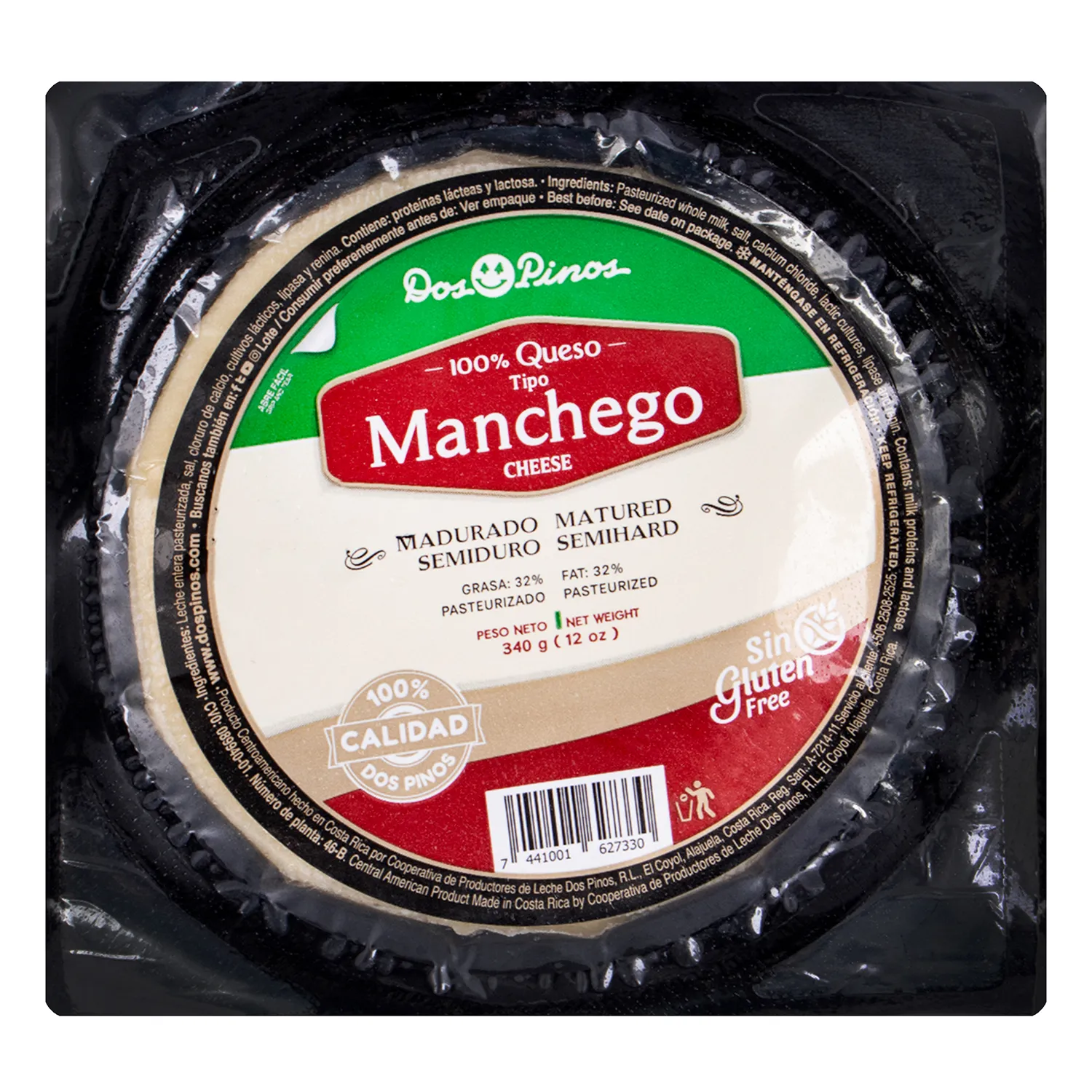 Queso Manchego Dos Pinos Paquete 340 G