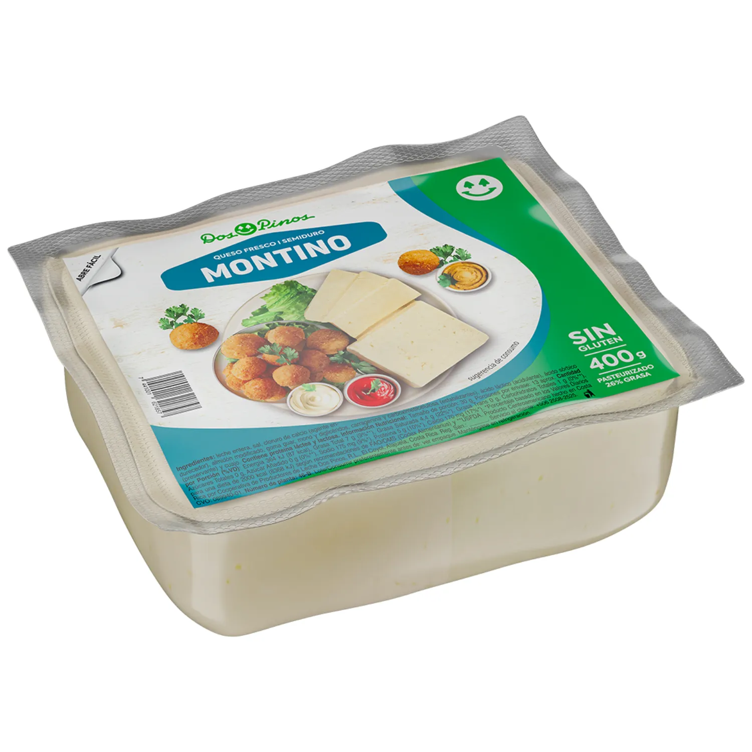 Queso Montino Dos Pinos Paquete 400 G