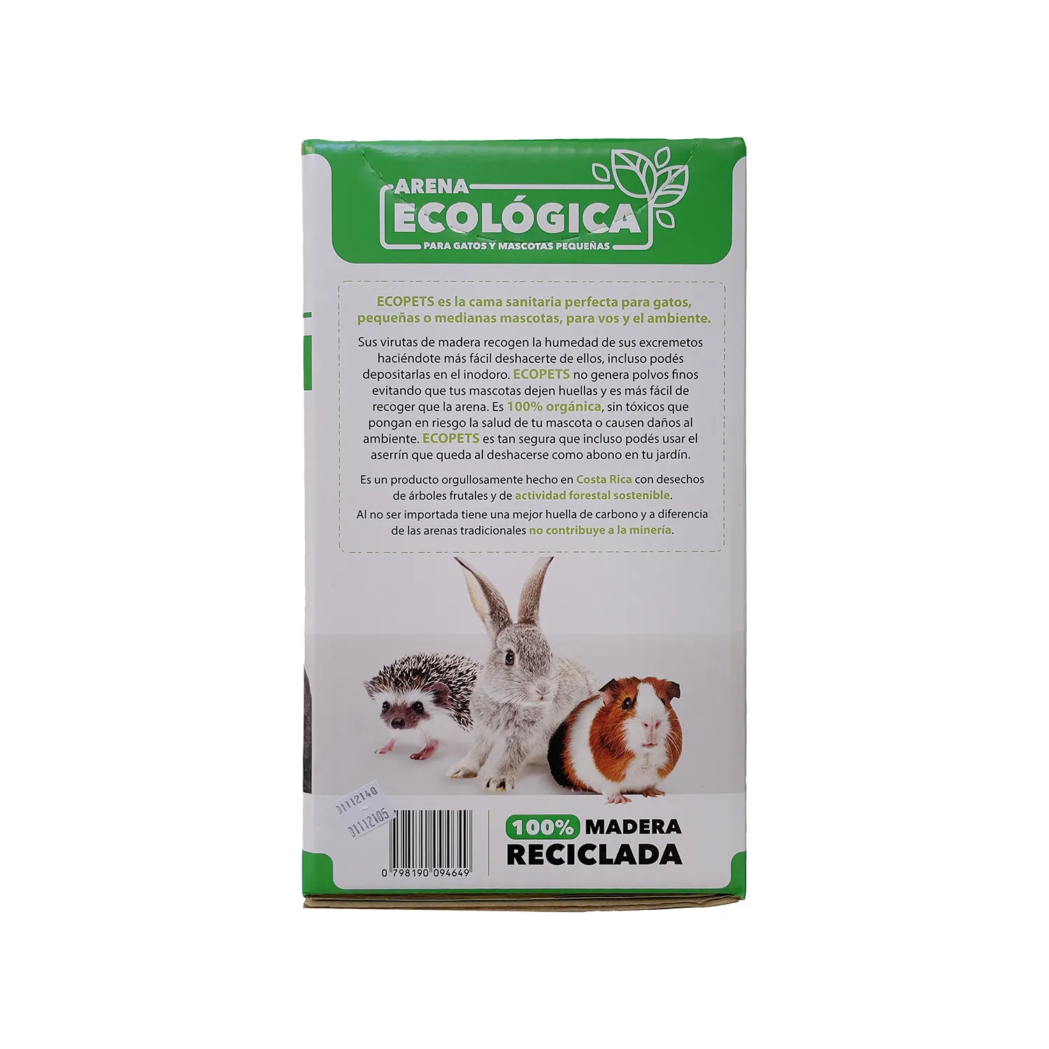 Arena  Gato Madera Ecologica Ecopets