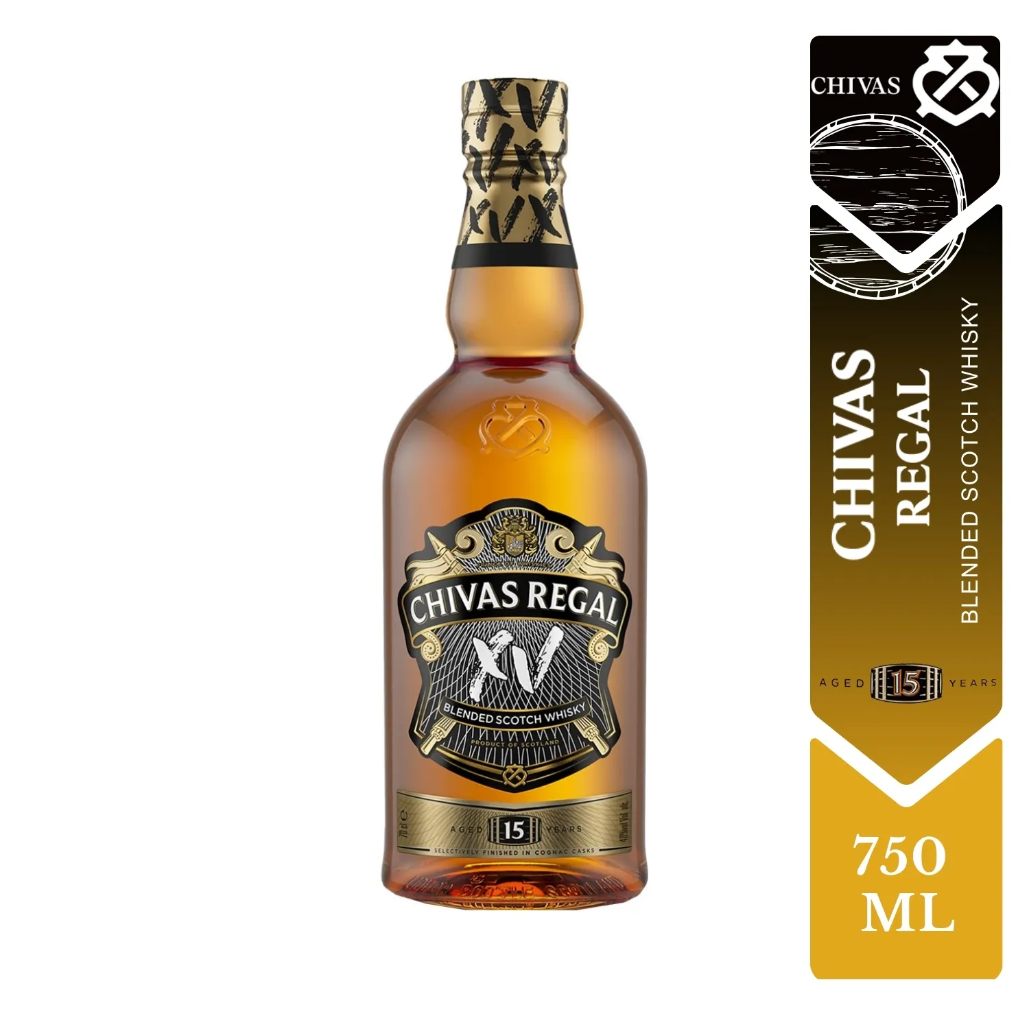 Whisky Escoces 15 Años Chivas Regal Botella 750 Ml | Auto Mercado