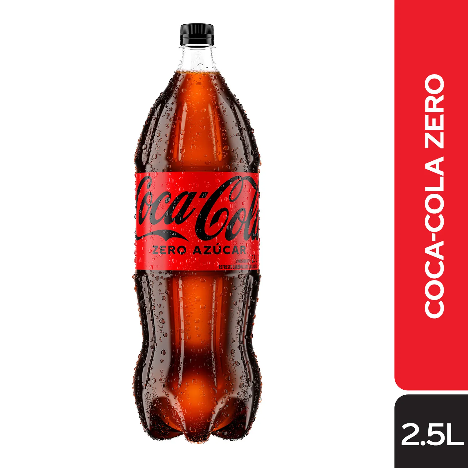 Bebida Gaseosa Sin Azúcar Cola Coca Cola Envase 2500 Ml