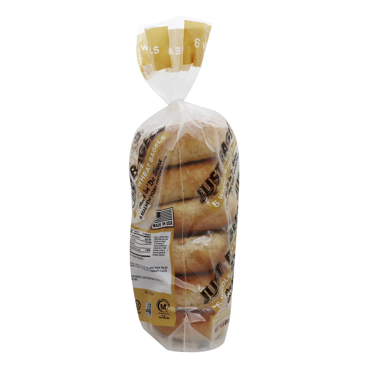 Pan Bagel Trigo Entero Just Bagels Paquete 680 G